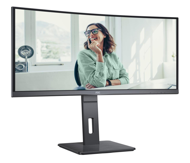AOC 34'' CU34P3CV Czarny - 1169587 - zdjęcie 2